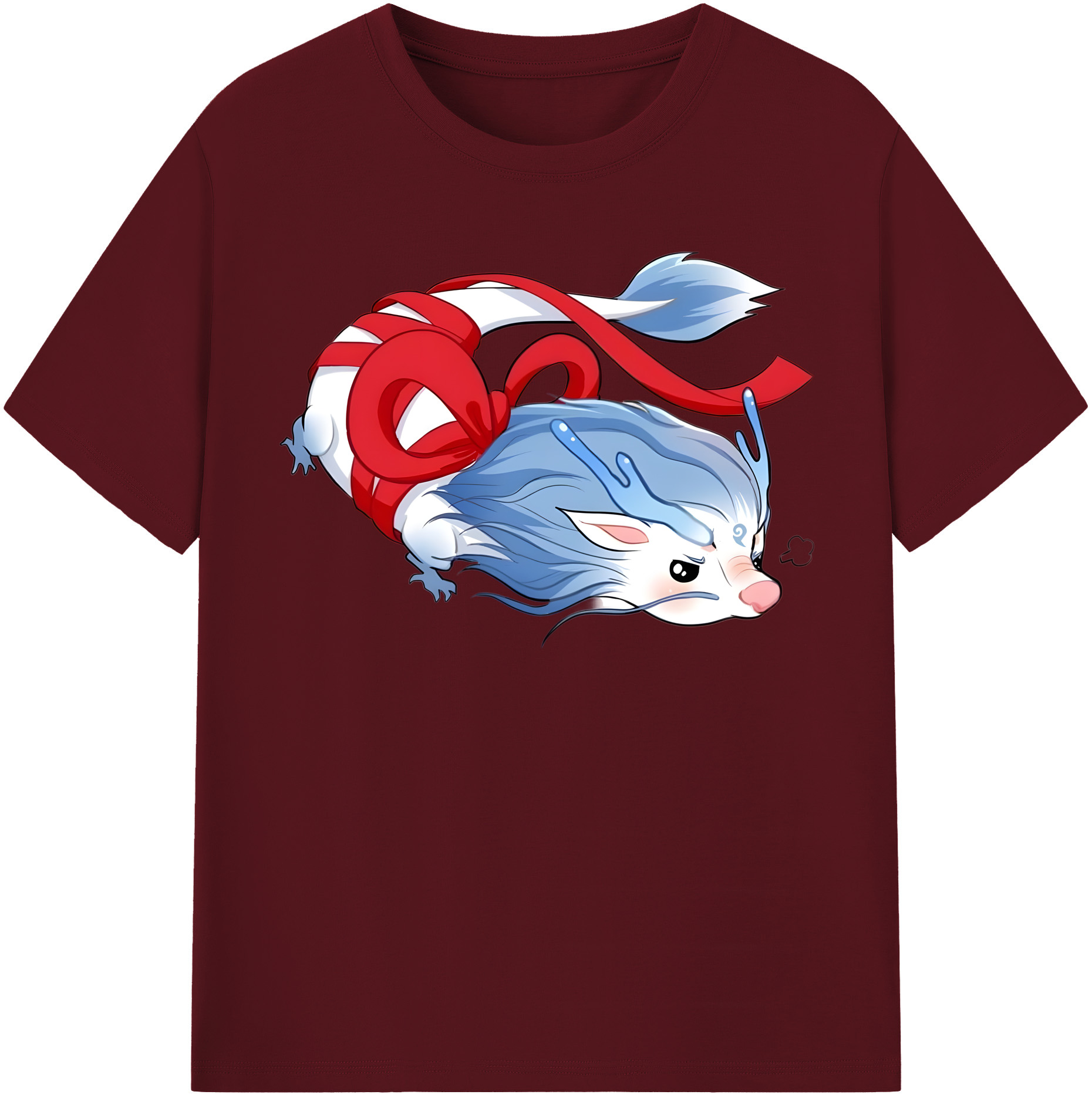 （画像用） Ne Zha 2 ナタ 魔童の大暴れ 綿100％半袖Tシャツ（フロントプリント）